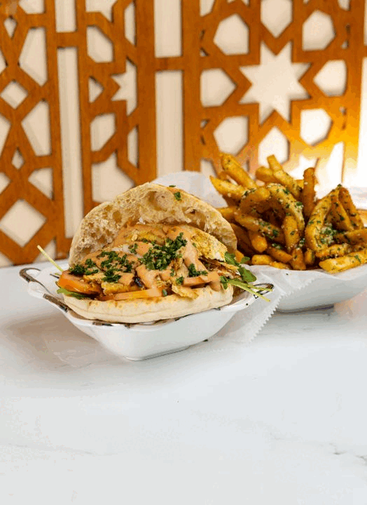 Abu Zayn restaurant interior in Rockville Centre